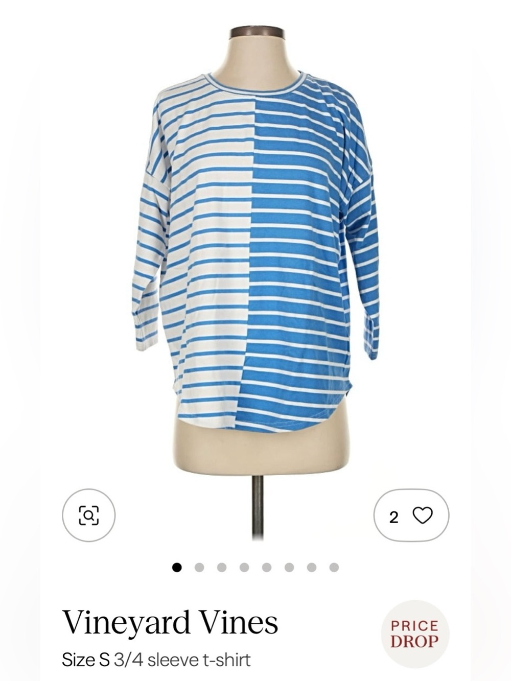 Vineyard Vines Blue and White Striped casual shirt